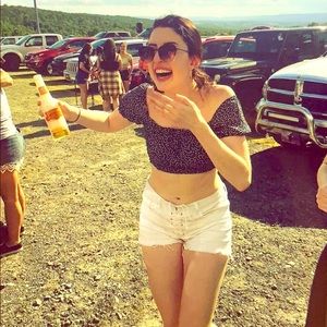 Off the shoulder tube top